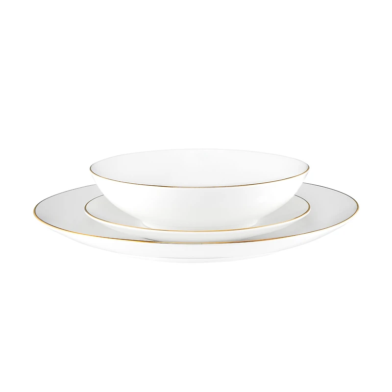 Maxwell & Williams ensemble de vaisselle coupe 12 pièces  « White Gold »