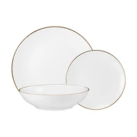 Maxwell & Williams White Gold 12-Piece Coupe Dinner Set