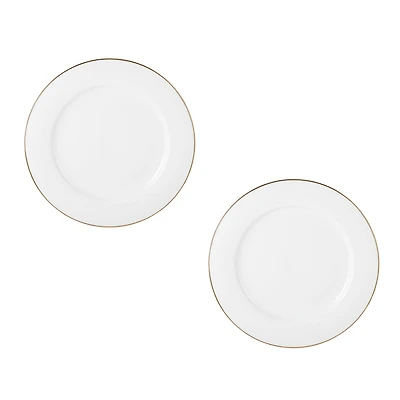 Maxwell & Williams Set of 2 White Gold Charger Plates - 30.5cm