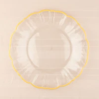Elegance Yellow Rim Dinner Plate - 27.5cm