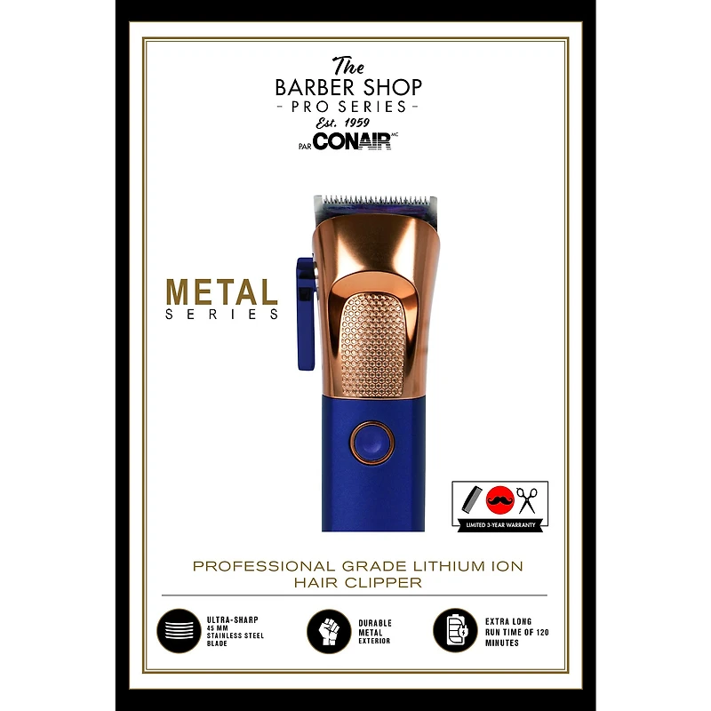 Barber Shop Professional Grade Lithium Ion Hair Clipper