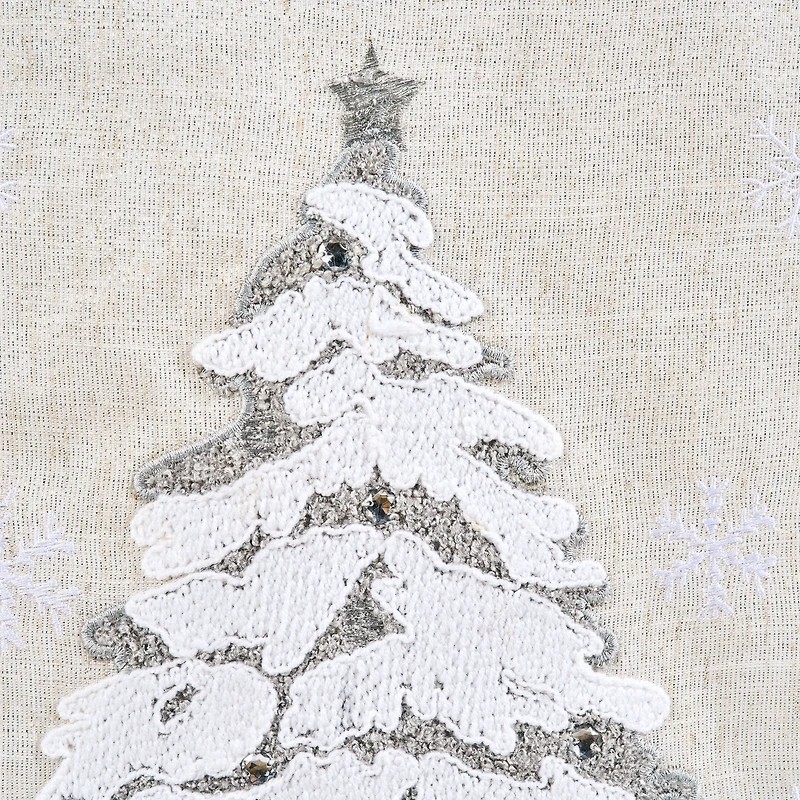 Snowy Tree Table Runner