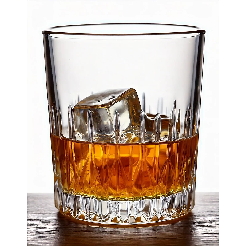 Pavilion Gleam Rock Glasses, Set of 12 -12 oz