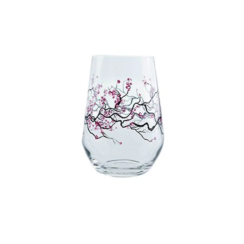 Cherry Blossom Verres sans pied, ensemble de 6 - 13 oz