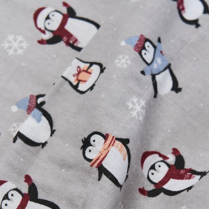 Penguins Flannel Sheet Set