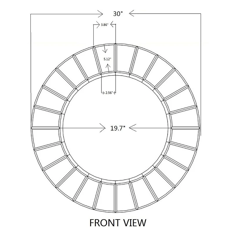 Bellamy All-Glass Round Mirror