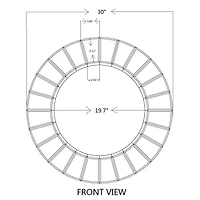 Bellamy All-Glass Round Mirror