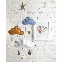 Cloud Mobile -Blue, Ocher & White