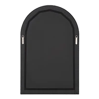Prilly 36" Tall Arch Rectangular Mirror, Black