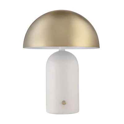 Solero 16" Tall Table Lamp with Dome Iron Shade
