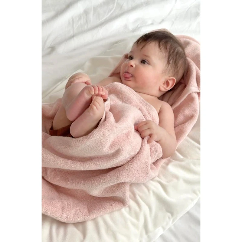 Ensemble de 3 Capes de bain pour bébé en coton biologique par Beba