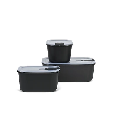 Set of 3 Easyclip Rectangular Boxes by Mepal