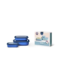 Ensemble de 3 contenants à lunch rectangulaires « Cirqula » par Mepal
