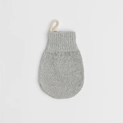 Grey Exfoliating Bath Mitten