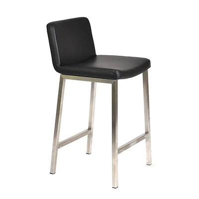 Charles Counter Stool - Stainless Steel