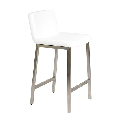 Charles Tabouret de comptoir, acier inoxydable