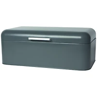 Metal Bread Bin - Grey