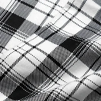 Black Check Ensemble de draps en flanelle