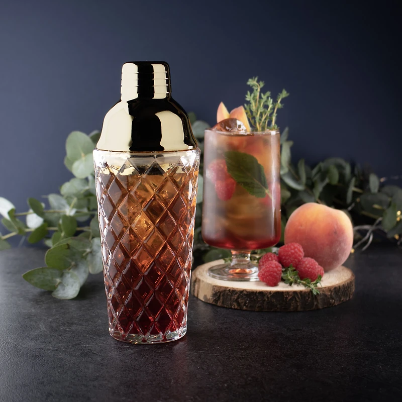 Mélanger a cocktail « Taproom » en verre embossé par David Shaw