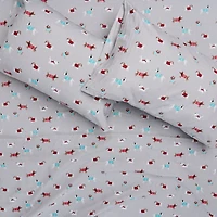 Holiday Dogs Flannel Shet Set