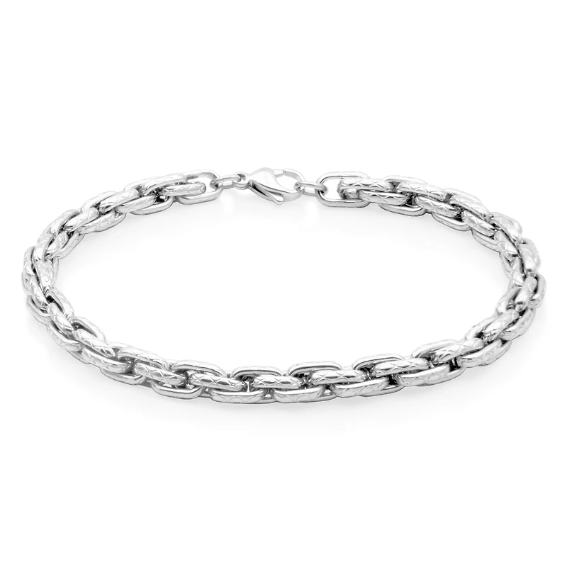 STEELX Stainless Steel Anchor Link Bracelet 8.5