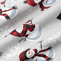 Snowman Flannel Sheet Set