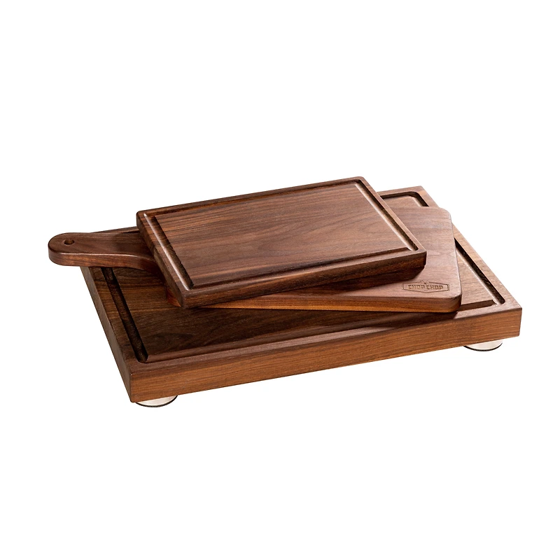 Set of 3 Pro Walnut Wood Cutting Boards