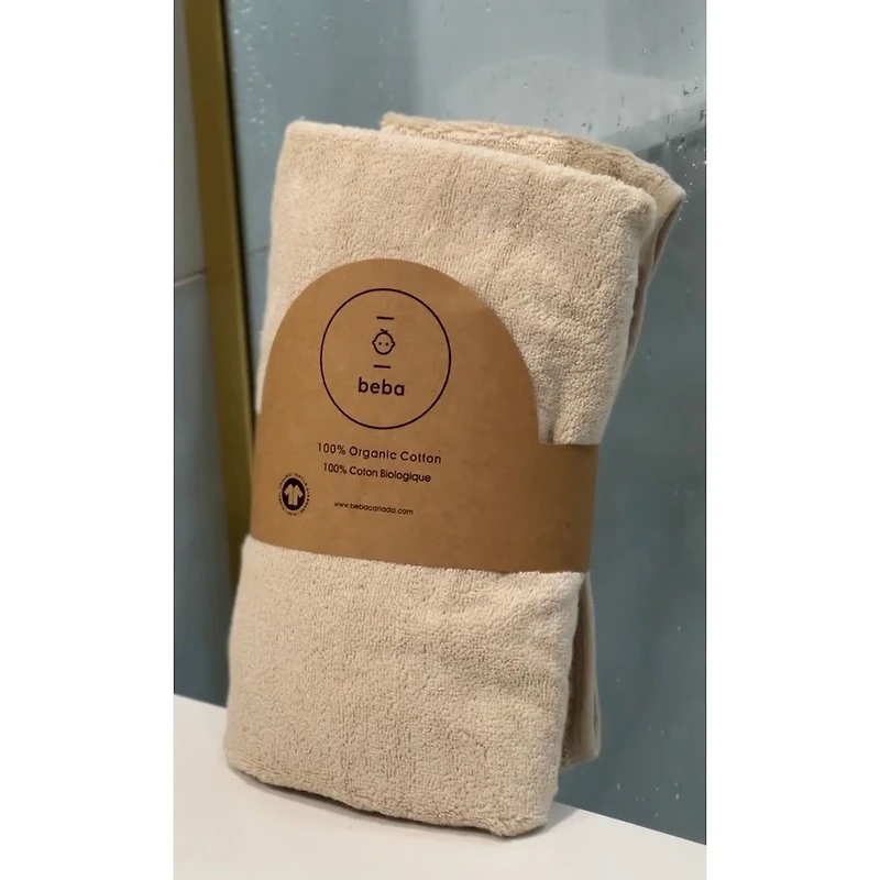 Ensemble de 3 Capes de bain pour bébé en coton biologique par Beba