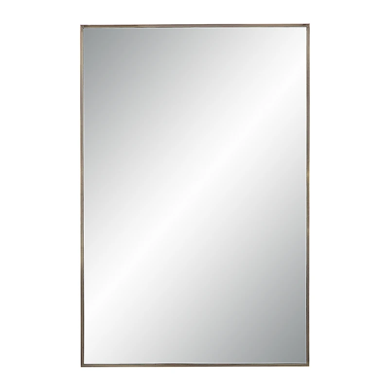 Miroir rectangulaire Cider en bronze brossé