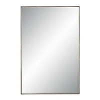 Miroir rectangulaire Cider en bronze brossé