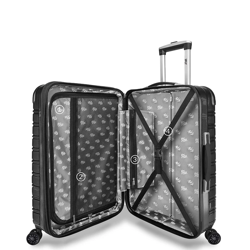 IFLY ABS Suitcase - Black, 26''