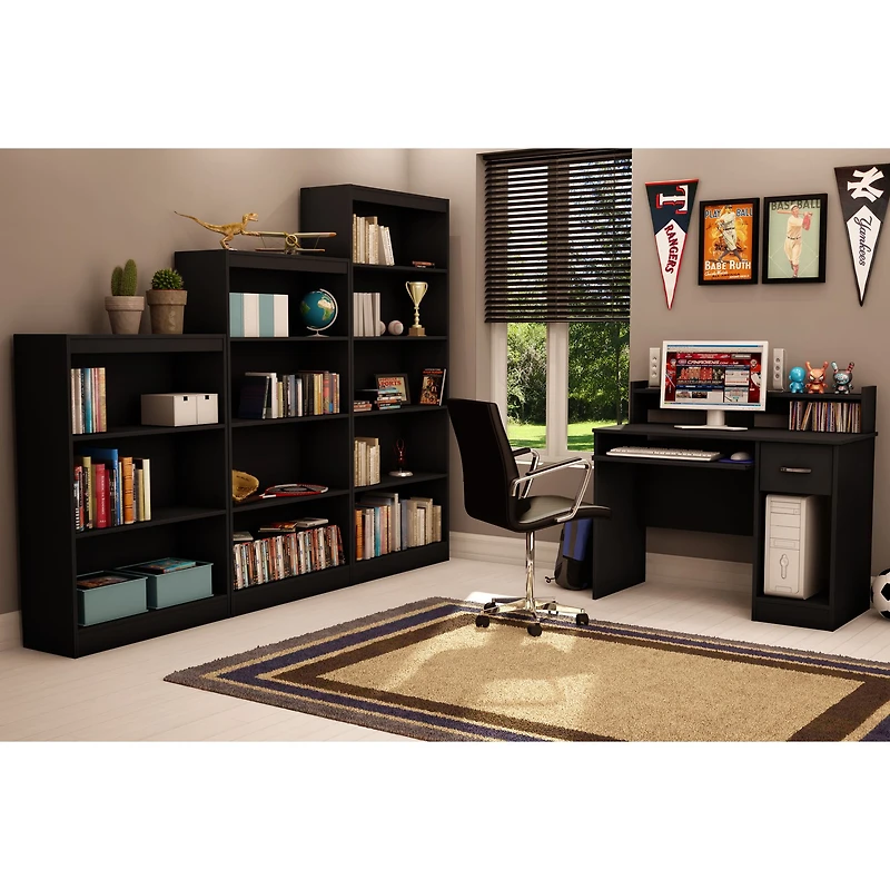 Axess 4-Shelf Bookcase