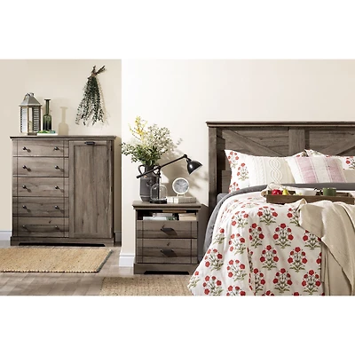 Avilla Door Chest With 5 Drawers