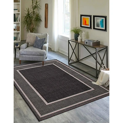 Sisal Black and Grey Rug