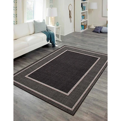 Sisal Black and Grey Rug