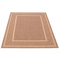 Sisal Beige and Tan Rug