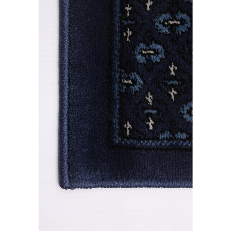 Tapis bleu carré « Tekke » - 6 pi 7 po x 6 pi 7 po