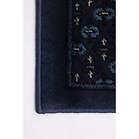 Tapis bleu carré « Tekke » - 6 pi 7 po x 6 pi 7 po