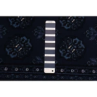 Tapis bleu carré « Tekke » - 6 pi 7 po x 6 pi 7 po
