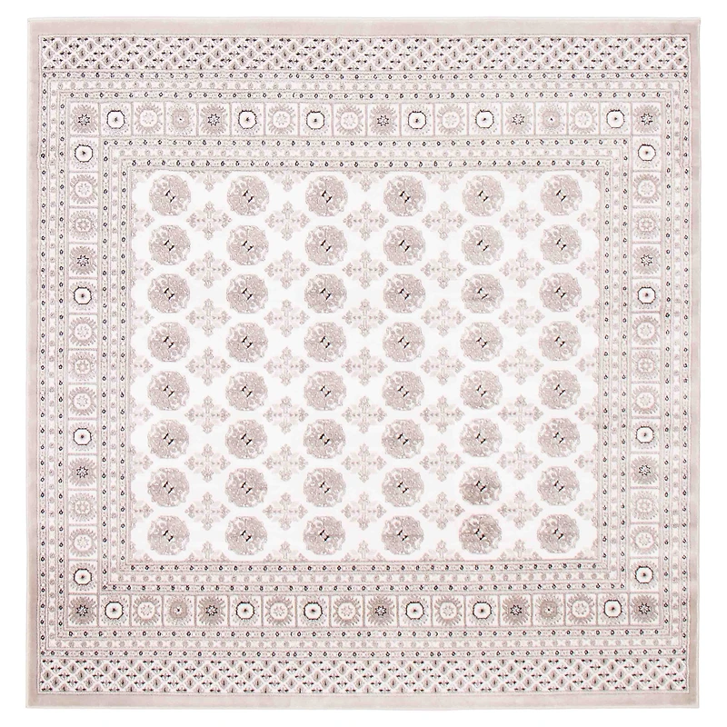 Tekke Square Ivory Rug - 6'7" x 6'7"