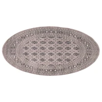 Tekke Grey Rug, Round 6'7" x 6'7"