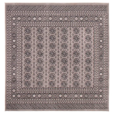 Tekke Grey Rug Square, 6'7" x 6'7