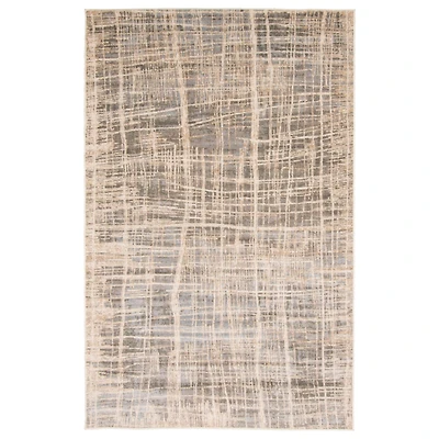 Lattice Contemporary Area Rug - Grey