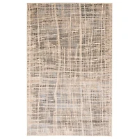 Lattice Contemporary Area Rug - Grey
