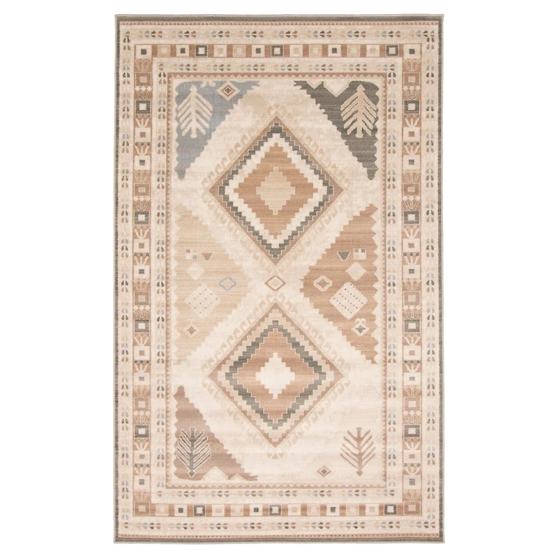 Lia Tribal Area Rug - Ivory