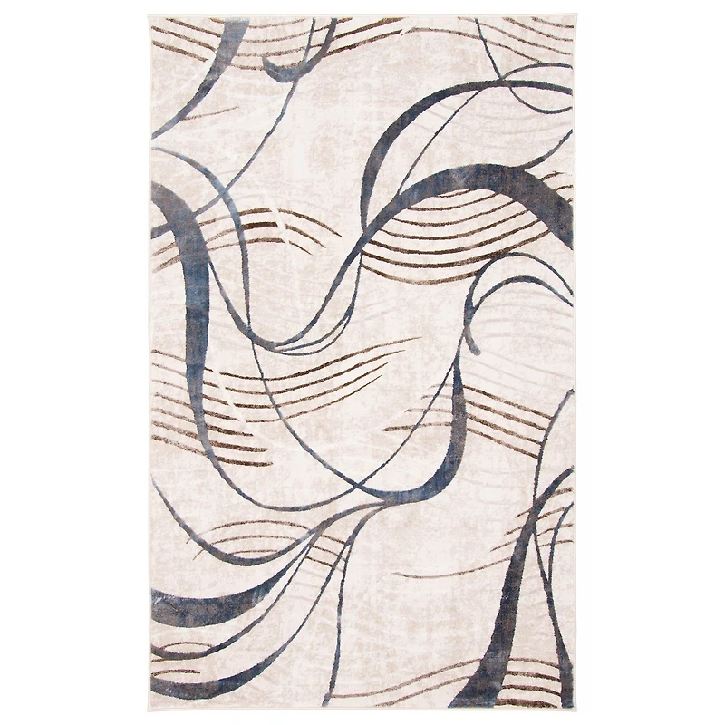 Leah Contemporary Area Rug - Ivory