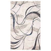 Leah Contemporary Area Rug - Ivory
