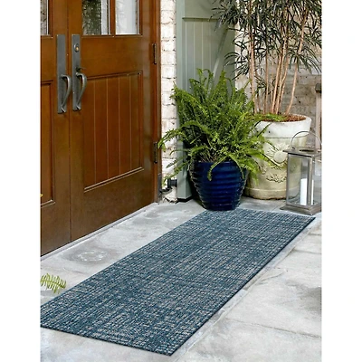 Tapis contemporain Nayah - Bleu