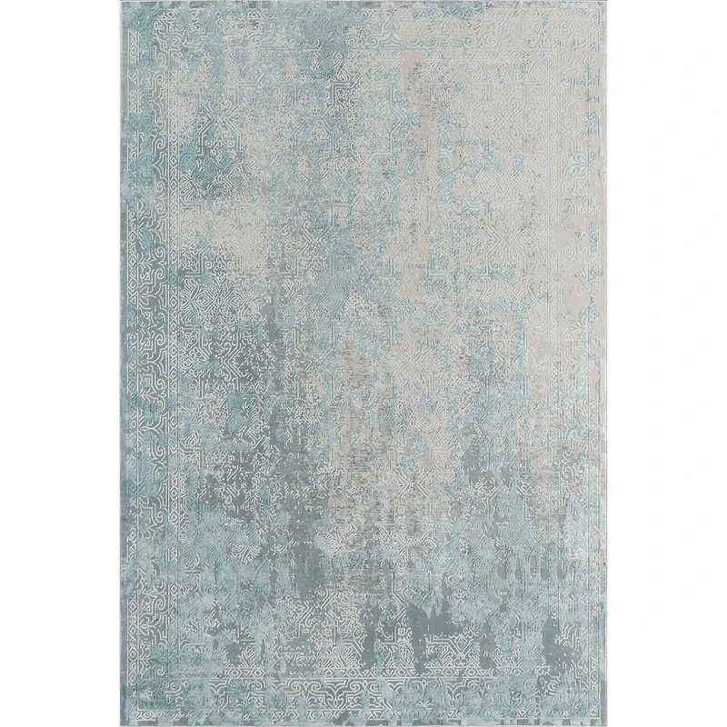 Elysia Traditional Area Rug - Light Blue