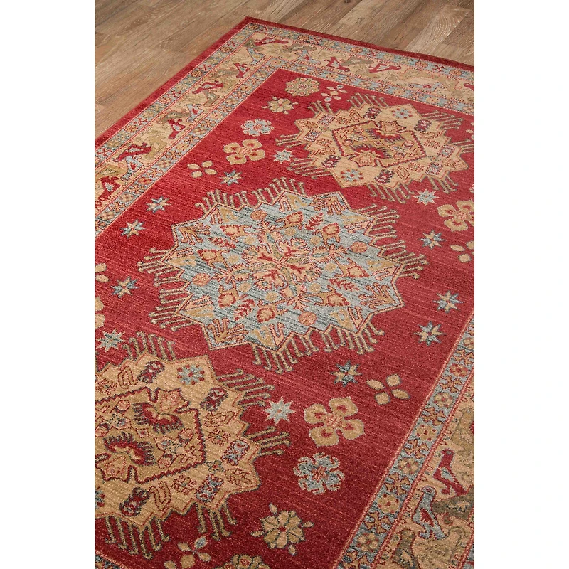 Mila Traditional Area Rug - Red